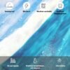 550x550-6971.jpg Unyqoos® Oceanisch Thema Schimmelbestendig Douchegordijn met Waterdichte Polyester Stof en 12 Ringen