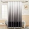 Unyqoos® Waterafstotend Douchegordijn met Anti-Schimmel Eigenschappen en Wasbare Stof, 180 x 200 cm