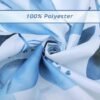 Unyqoos® Stijlvol douchegordijn met blauwe eucalyptus bladeren, waterdicht en wasbaar inclusief haken