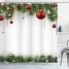 550x550-7032.jpg Unyqoos® Stijlvol Kerstthema Douchegordijn met Ornamenten en Haken 175x180 cm