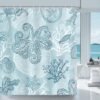 Unyqoos® Decoratief Douchegordijn met Oceaan Thema en Schimmelwerende Eigenschappen voor de Badkamer