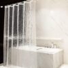 Unyqoos® Stijlvol waterdicht douchegordijn met uniek 3D-effect en gemakkelijke bevestiging