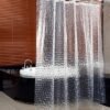 Unyqoos® Stijlvol waterdicht douchegordijn met uniek 3D-effect en gemakkelijke bevestiging