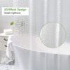 Unyqoos® Stijlvol waterdicht douchegordijn met uniek 3D-effect en gemakkelijke bevestiging