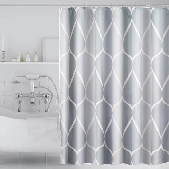 550x550-7098.jpg Unyqoos® Polyester Douchegordijn Met Antibacteriële Coating Voor Een Gezonde Badkameromgeving
