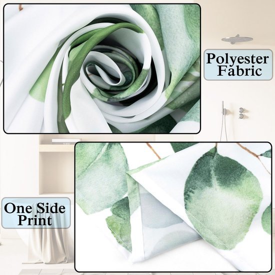 Unyqoos® Moderne rood-wit gestreepte douchegordijn met geometrisch patroon