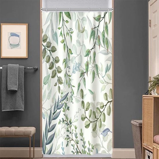 550x550-7156.jpg Unyqoos® Stijlvol Douchegordijn Met Eucalyptus Print Voor Moderne Badkamerdecoratie