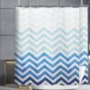 Unyqoos® Extra breed textiel douchegordijn met kleurverloop en chevronpatroon