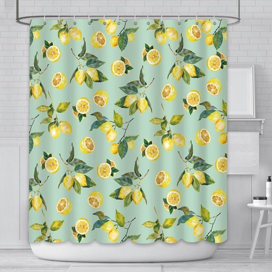550x550-7189.jpg Unyqoos® Stijlvolle en douchegordijn met bladerenpatroon voor elke badkamer