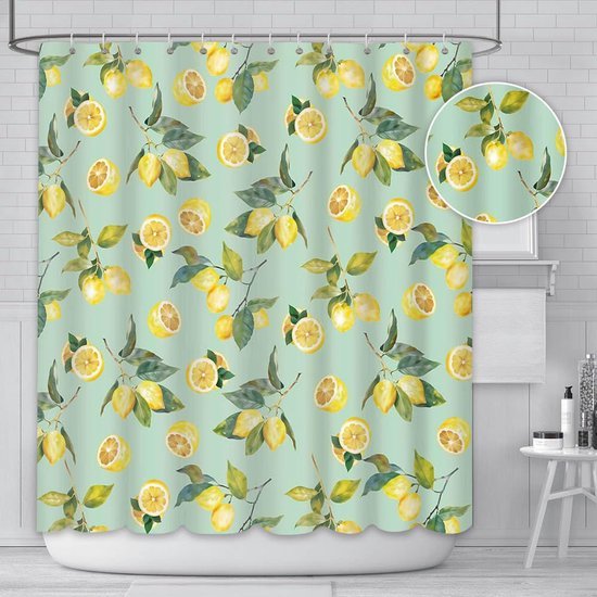 550x550-7190.jpg Unyqoos® Stijlvolle en douchegordijn met bladerenpatroon voor elke badkamer