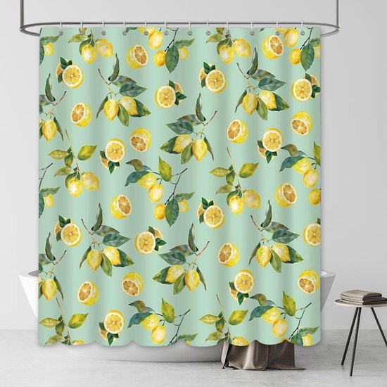550x550-7193.jpg Unyqoos® Stijlvolle en douchegordijn met bladerenpatroon voor elke badkamer