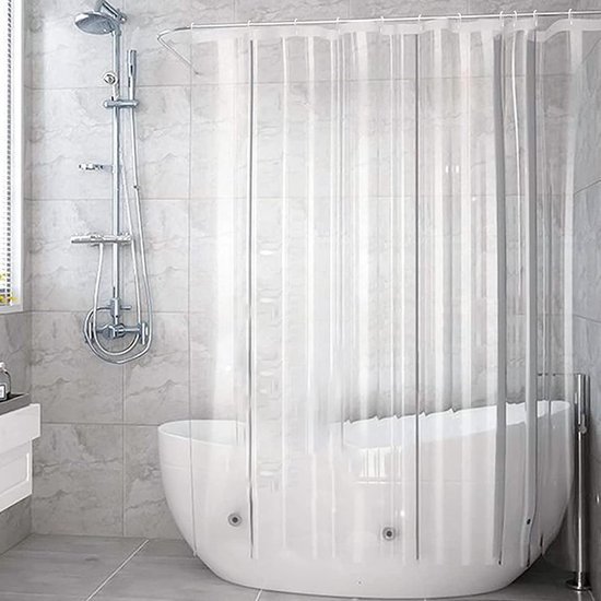 550x550-7250.jpg Unyqoos® Transparant douchegordijn met magneten en waterdichte anti-schimmel eigenschappen