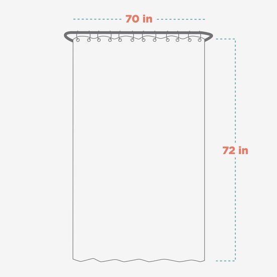 550x550-7256.jpg Unyqoos® Transparant waterdicht douchegordijn met handige opbergvakken