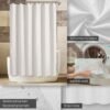 550x550-7279.jpg Unyqoos® Waterdicht en machinewasbaar douchegordijn met magneten voor badkamer