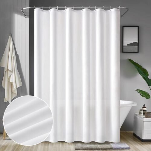 Unyqoos® Wit Douchegordijn 180x200 cm met Waterdichte Coating en Schimmelwerende Eigenschappen