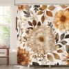 550x550-7301.jpg Unyqoos® Waterdichte douchegordijn met herfstprint en bloemenmotief 180x180cm