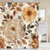 550x550-7302.jpg Unyqoos® Waterdichte douchegordijn met herfstprint en bloemenmotief 180x180cm