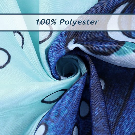 550x550-7312.jpg Unyqoos® Douchescherm met Japanse Golfprint, Waterafstotend en Schimmelwerend, 180 x 200 cm, Inclusief Haken