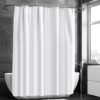 Unyqoos® Waterafstotend en Schimmelwerend Douchegordijn met Ringen, 180 x 180 cm, Wit