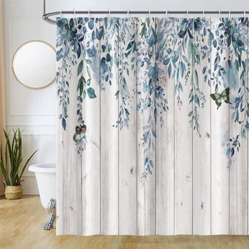 550x550-7386.jpg Unyqoos® Stijlvol Douchegordijn met Eucalyptus Print en Waterafstotende Eigenschappen voor Badkamer