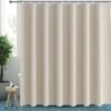 550x550-7405.jpg Unyqoos® Waterafstotend textiel douchegordijn in beige linnenlook voor badkamer