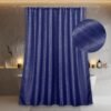 Unyqoos® Luxueuze blauwe douchegordijn met glinsterende stof en waterafstotend ontwerp