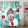 550x550-7439.jpg Unyqoos® Waterafstotend Douchegordijn met Sneeuwmanmotief voor Feestelijke Badkamer