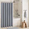 Unyqoos® Modern en Stijlvol Douchegordijn met Wafelpatroon – Schimmelwerend en Waterdicht Textiel voor de Badkamer