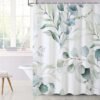 Unyqoos® Stijlvol Douchegordijn met Bladerenmotief en Waterafstotende Eigenschappen voor Luxe Badkamers