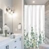 Unyqoos® Waterdicht Douchegordijn Met Eucalyptusprint Voor Luxe Badkamerervaring Met Schimmelbestendige Eigenschappen