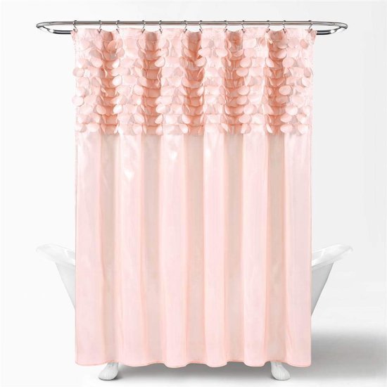 Unyqoos® Elegant Douchegordijn met Cirkelmotief voor Moderne Badkamerinrichting