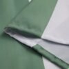 Unyqoos® Retro gestreepte badkamergordijn in saliegroen voor een frisse uitstraling