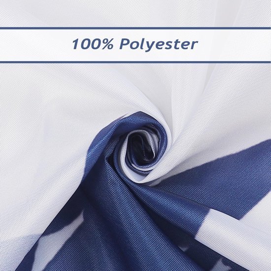 Unyqoos® Elegant Bloemen Douchegordijn Met Aquarel Bladeren Motief - 180x180 cm, Inclusief Haken