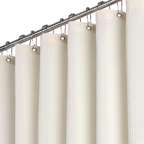 Unyqoos® Modern Douchegordijn met Wafelpatroon en Schimmelwerende Eigenschappen voor Luxe Badkamer