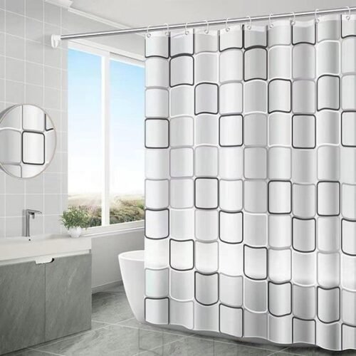 550x550-7655.jpg Unyqoos® Waterafstotend douchegordijn met schimmelwerende eigenschappen en 12 ringen