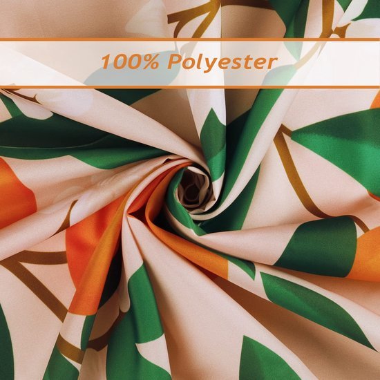 Unyqoos® Heldere Oranje Douchegordijn met Citrus Design en Schimmelwerende Eigenschappen voor Badkamerdecoratie