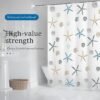 Unyqoos® Waterafstotende en schimmelwerende douchegordijn met ringen en haken