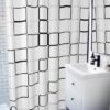 Unyqoos® Waterdicht en Schimmelbestendig Douchegordijn 180 x 200 cm met Sneldrogende Stof en 12 Haken