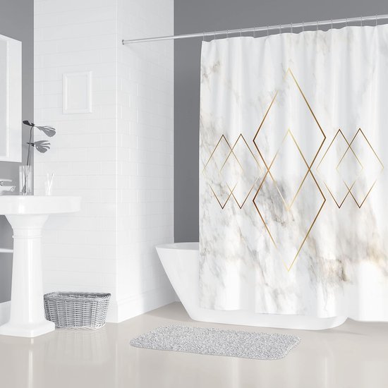 550x550-7717.jpg Unyqoos® Luxueus Douchegordijn met Modern Marmerdesign en Antischimmeleffect voor Stijlvolle Badkamers