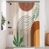 Unyqoos® Stijlvol Geometrisch Douchegordijn met Abstract Boho Design en Waterdichte Wasbare Polyester Stof
