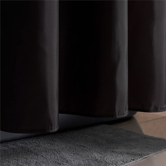 Unyqoos® Extra Lang Douchegordijn voor Badkuip en Douche met Schimmelwerend Textiel en Grote Oogjes