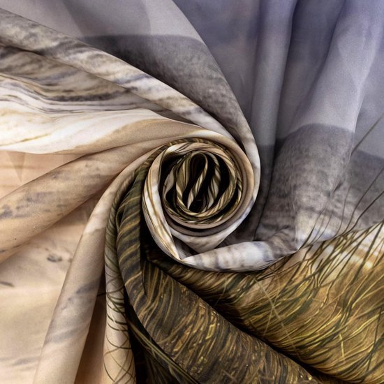 Unyqoos® Elegante Zomerlandschap Douchegordijn voor Tropische Badkamerervaring 180x200cm met Antischimmel en Waterdicht Functie