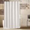 550x550-7801.jpg Unyqoos® Waterdicht en zacht douchegordijn met magneten voor extra lange badkamers