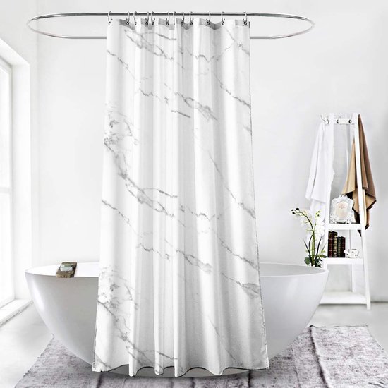 550x550-7850.jpg Unyqoos® Elegante Marmerlook Douchegordijn met Antischimmel en Waterafstotende Eigenschappen, 120 x 200 cm