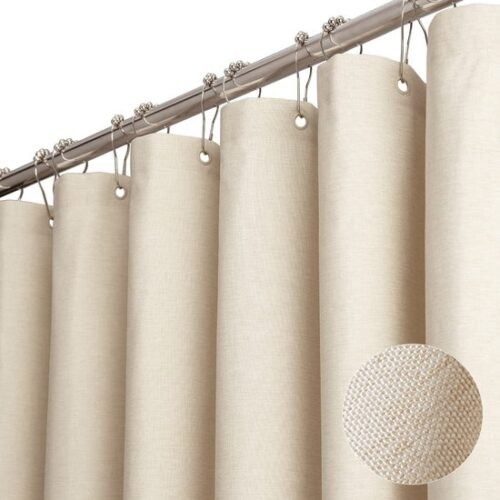 Unyqoos® Hoogwaardig Waterafstotend Douchegordijn van Luxe Textiel voor Badkamercomfort