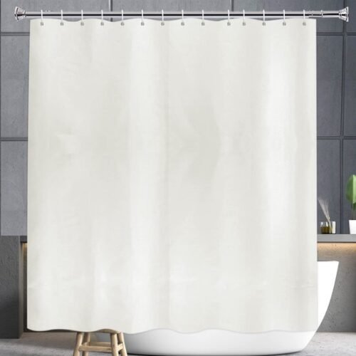 550x550-7859.jpg Unyqoos® Extra lang polyester douchegordijn in beige met metalen ogen en waterafstotende stof
