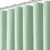 Unyqoos® Stijlvol Mintgroen Douchegordijn met Waffle Textuur en Verzwaarde Zoom, 180x200 cm