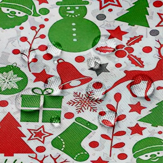 Unyqoos® Waterafstotend douchegordijn met creatieve kerstboom voor feestelijke badkamer
