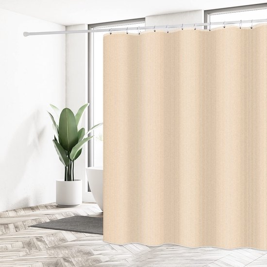 Unyqoos® Stijlvol Waterafstotend Douchegordijn 180 x 200 cm met Verzwaarde Zoom en Ringen