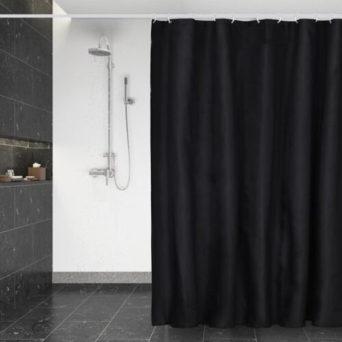 550x550-7963.jpg Unyqoos® Waterafstotende en Schimmelbestendige Douchegordijn van Textiel met Snelle Droogfunctie en Ringen, 180 x 200 cm